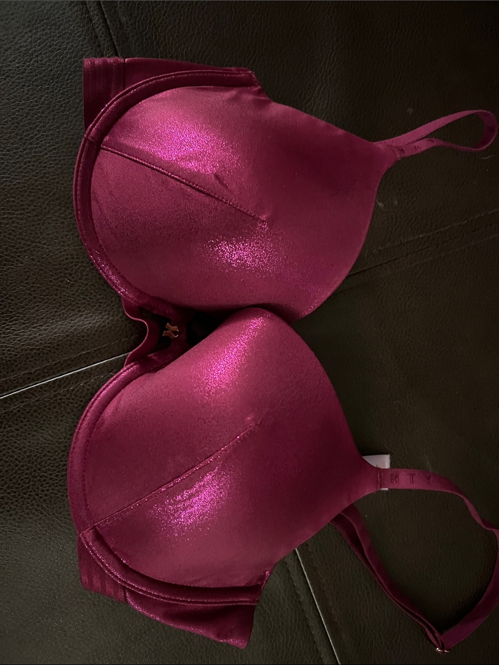 Savage X Fenty Shimmery Fuchsia Padded T-Shirt Bra